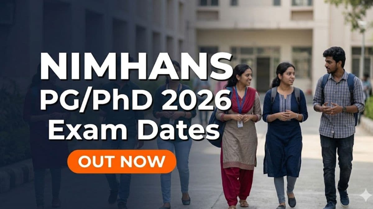 NIMHANS PG/PhD Entrance Exam 2026 Dates Announced