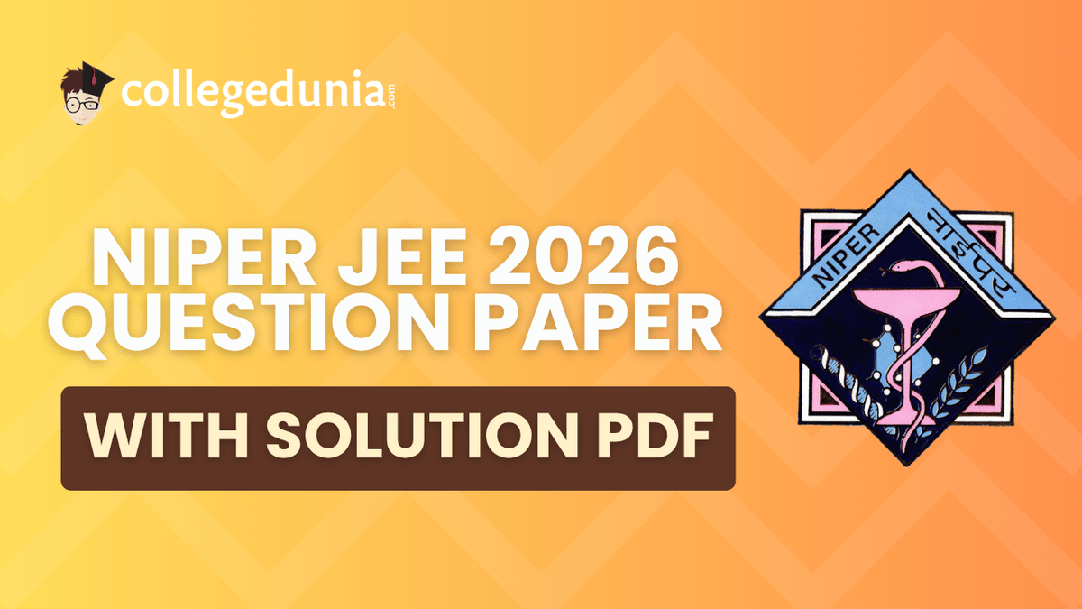 NIPER 2026 Question Paper with Solution PDF
