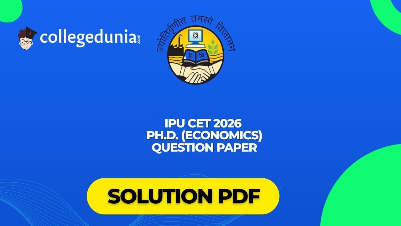 IPU CET 2026 PhD Economics Question Paper with Solutions