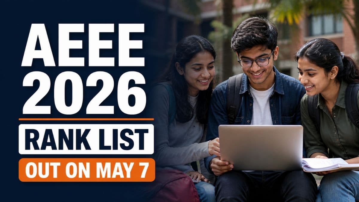 AEEE 2026 Ranks Published on or Before May 7