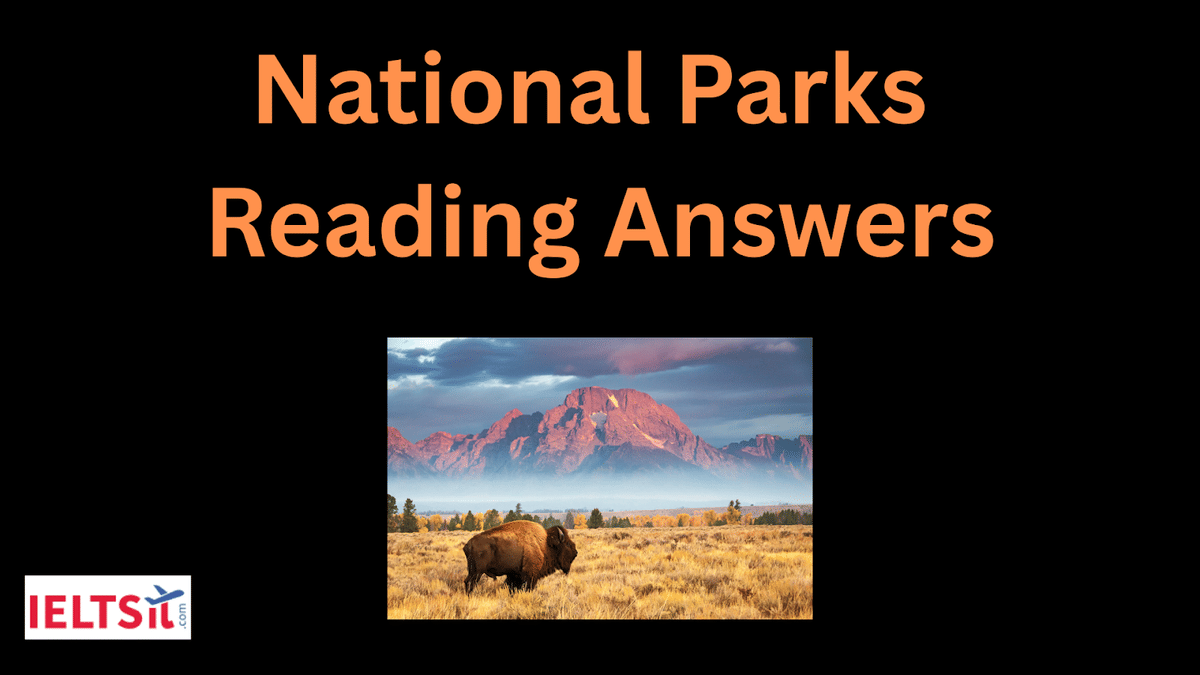 National Parks Reading Answers