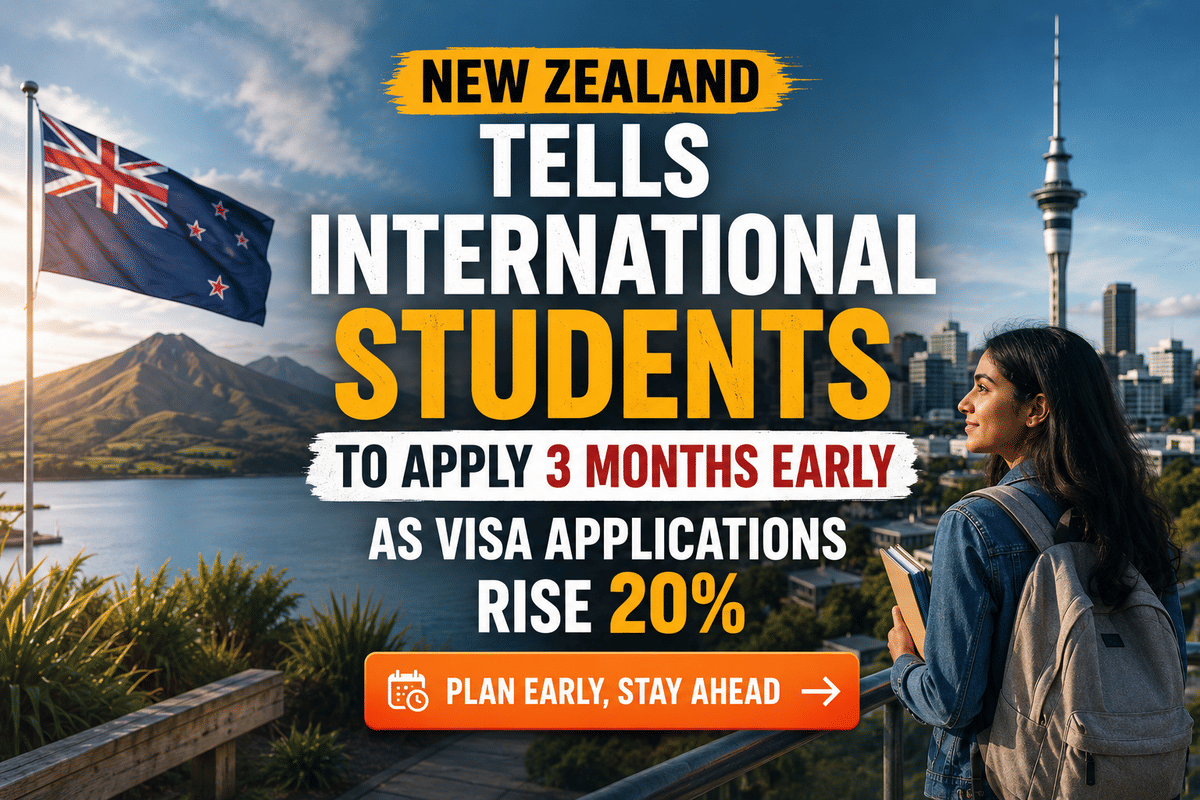 New Zealand student application rise