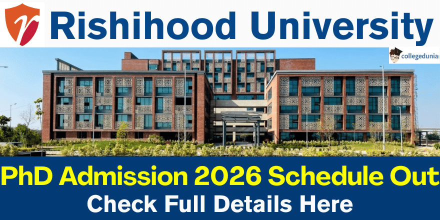 Rishihood University PhD Admission 2026 Schedule Released