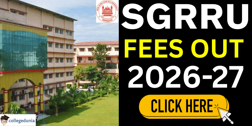 SGRRU Fee Structure 2026 Out