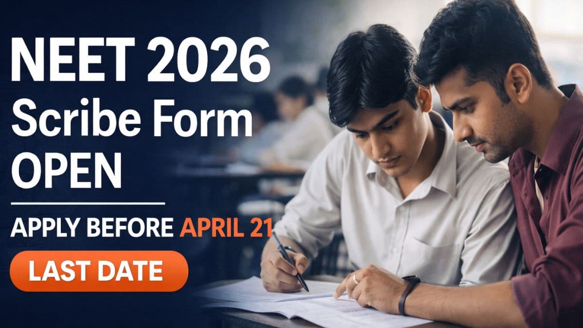 NEET 2026 Scribe Form OPEN
