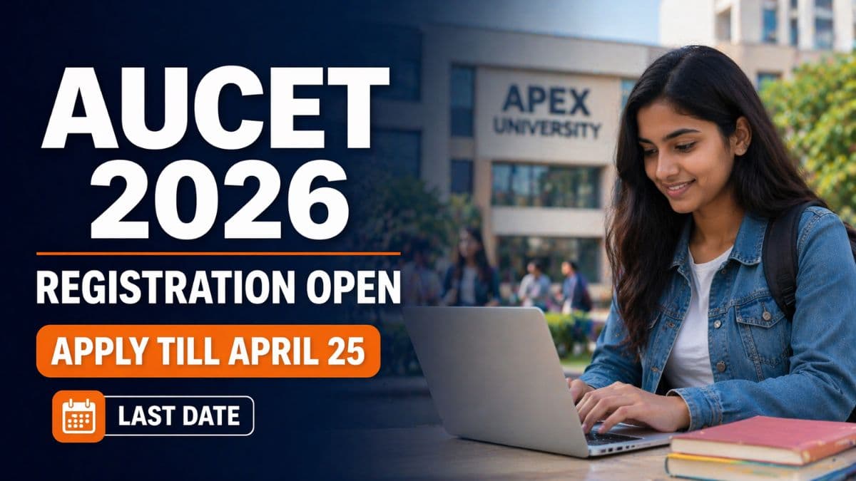 Apex University AUCET 2026 Phase 1 Registration Till April 25