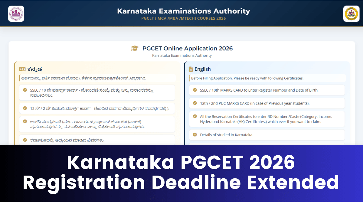 Karnataka PGCET 2026