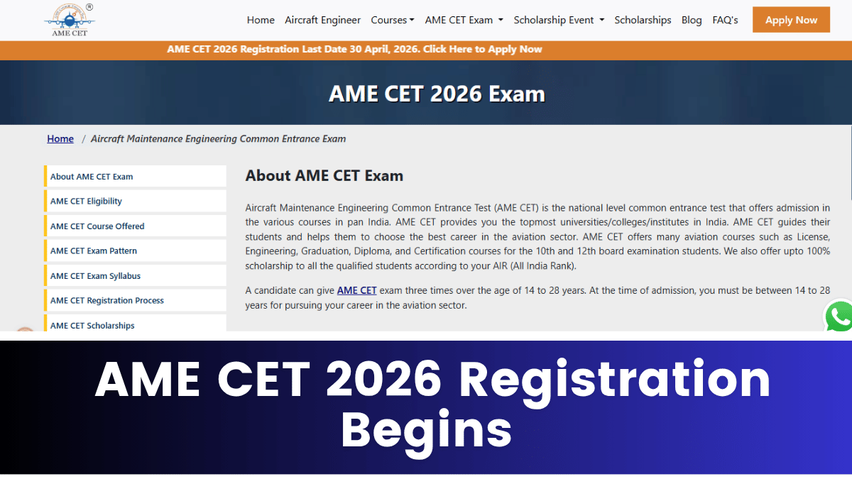 AME CET 2026