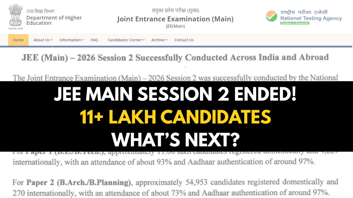 JEE Main 2026 Session 2 Concludes
