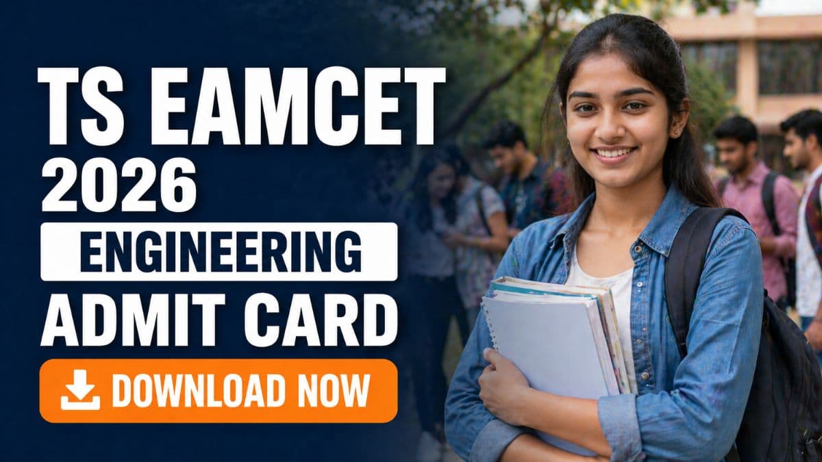 TS EAMCET 2026 Admit Card Released for Engineering Stream