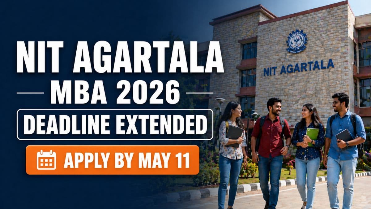 NIT Agartala MBA Admission 2026 Deadline Extended