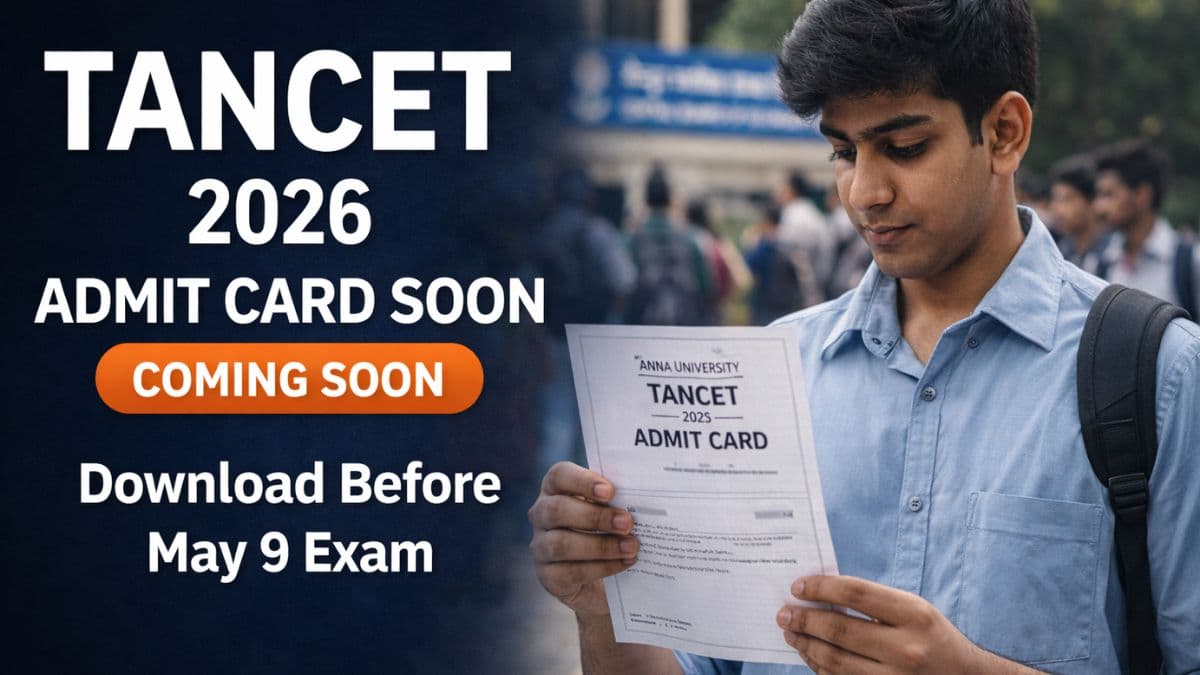 TANCET 2026 Admit Card Out Soon