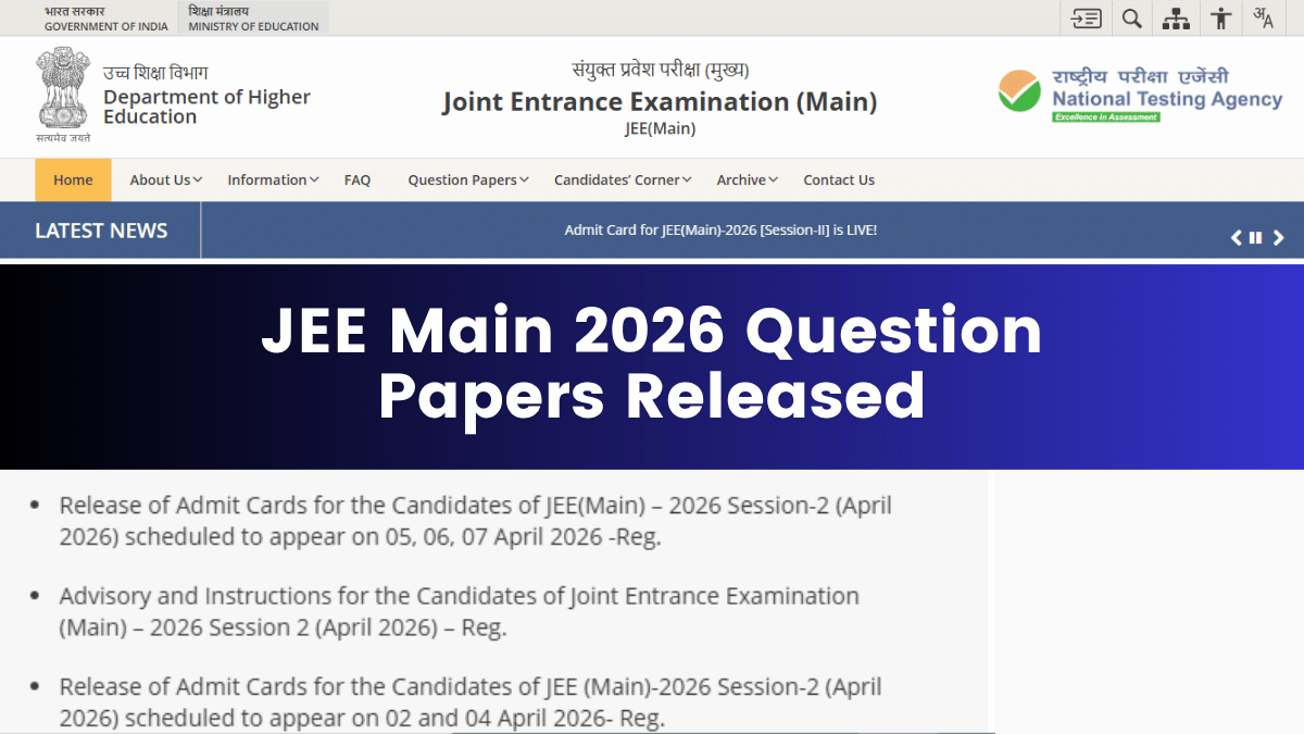 JEE Main 2026 Session 2