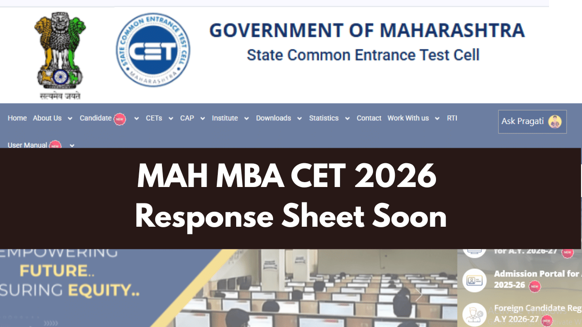 MAH MBA CET 2026 Response Sheet Soon