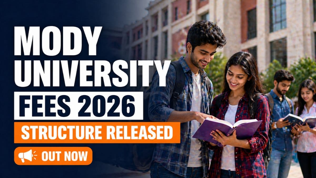 Mody University Sikar Fee Structure 2026 Out
