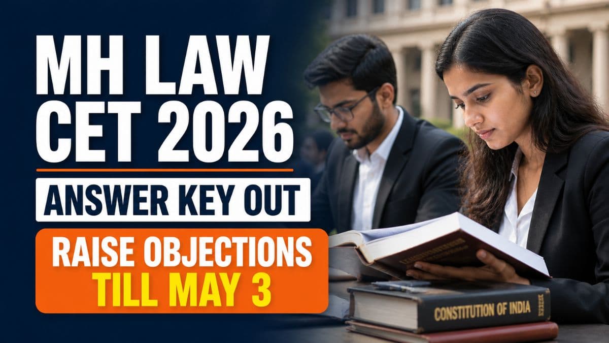 MH Law CET 3 Year LLB 2026 Answer Key Out; Raise Objections Till May 3 