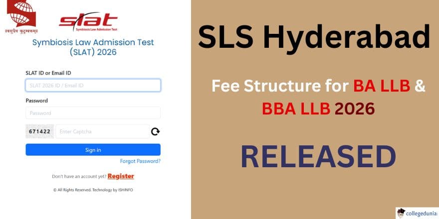SLS Hyderabad Fee Structure 2026 for BA LLB & BBA LLB Released