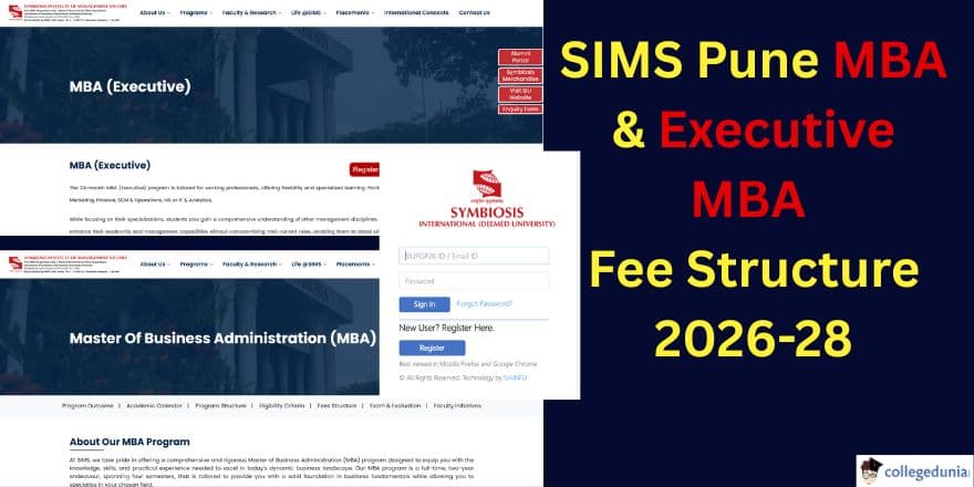 Symbiosis Institute of Management Studies MBA & Executive MBA Fee Structure 2026-28 Released