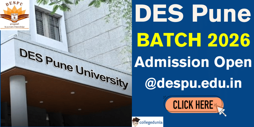 DES Pune University Admission 2026 Open