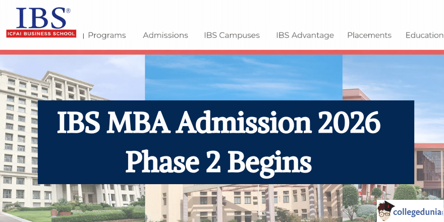 IBS MBA Phase 2 Admission 2026
