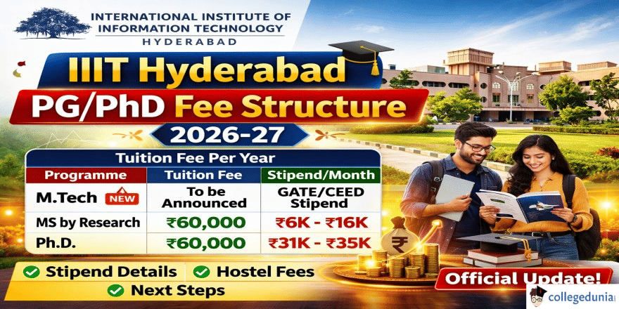 IIIT Hyderabad PG PhD Fee Structure 2026 Released