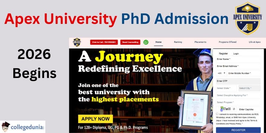 Apex University PhD Admission 2026 Begins