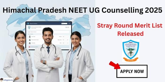 Himachal Pradesh NEET UG Counselling 2025, stray round merit list out