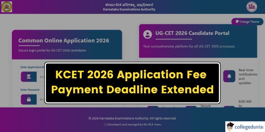 KCET 2026 Application Fee Payment Deadline Extended to March 7