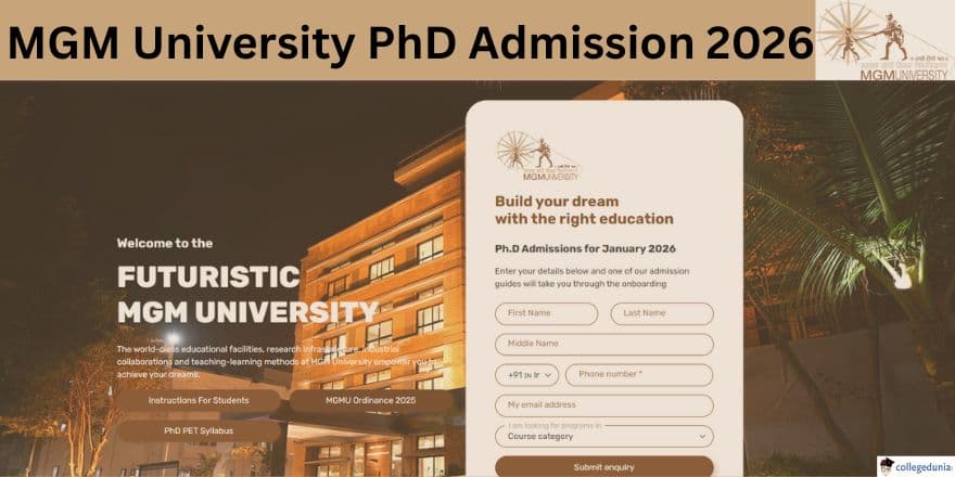 MGMU PhD Admission 2026 Open