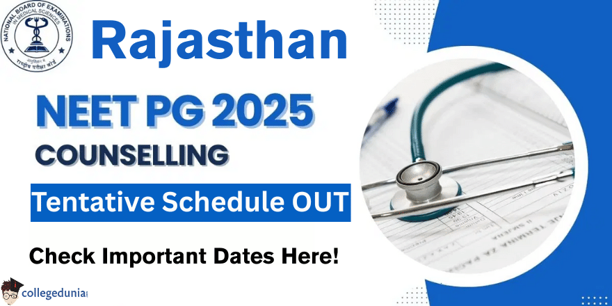 Rajasthan NEET PG Counselling 2025 Tentative Schedule Released