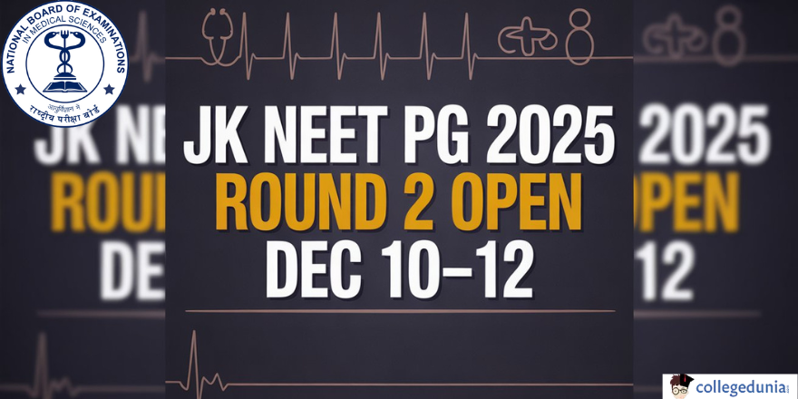 JK NEET PG Round 2 Counselling Begins
