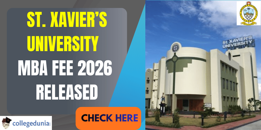 St. Xavier&rsquo;s University MBA Fee 2026 Out