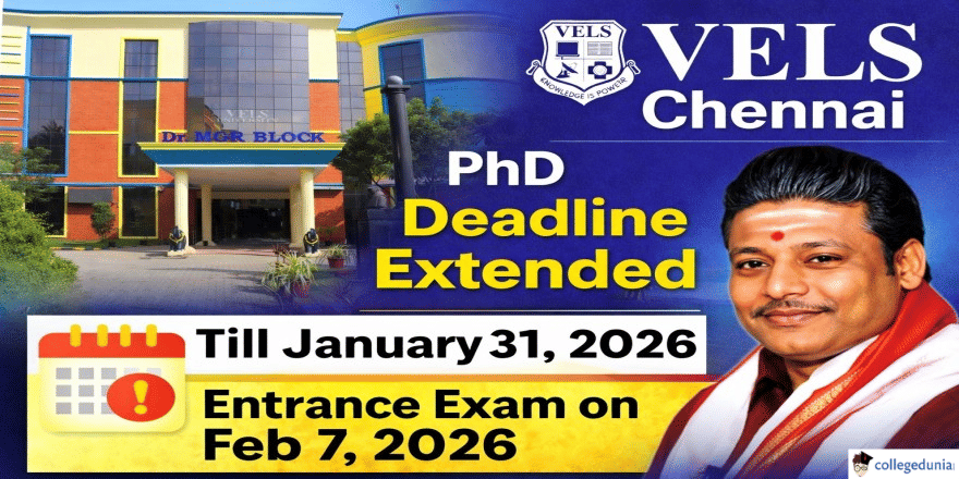  VISTAS Chennai Extends PhD Application Deadline 2026 Till January 31