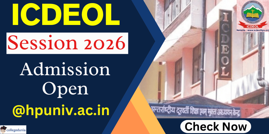 ICDEOL Admission 2026 Open