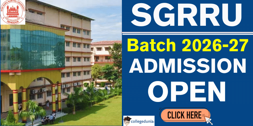 SGRRU Admission Open 2026-27