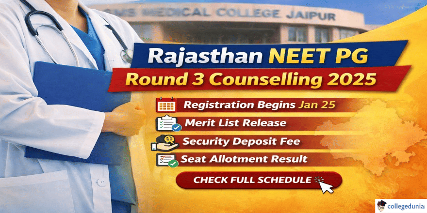 Rajasthan NEET PG 2025 Round 3 Counselling Schedule Released