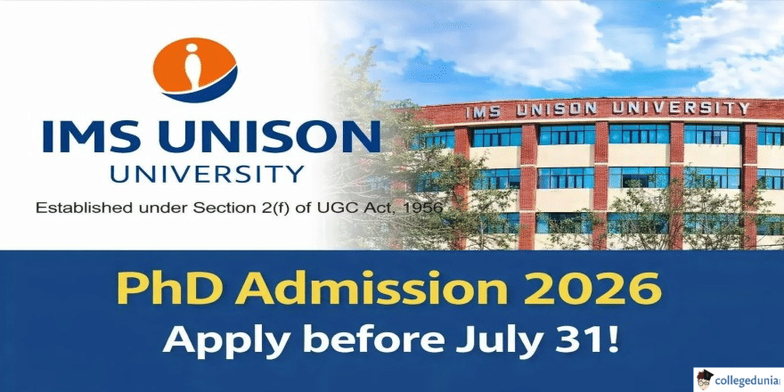 IMS Unison University Begins PhD Admission 2026