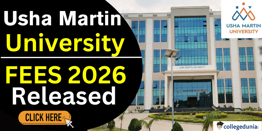 Usha Martin University Fee Structure 2026 Released