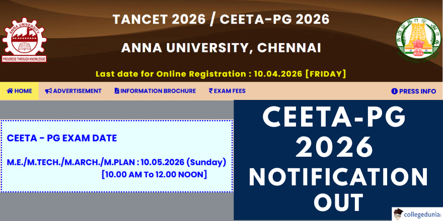 CEETA PG 2026 Notification Out