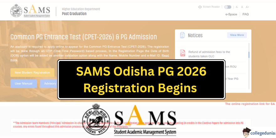 SAMS Odisha PG 2026