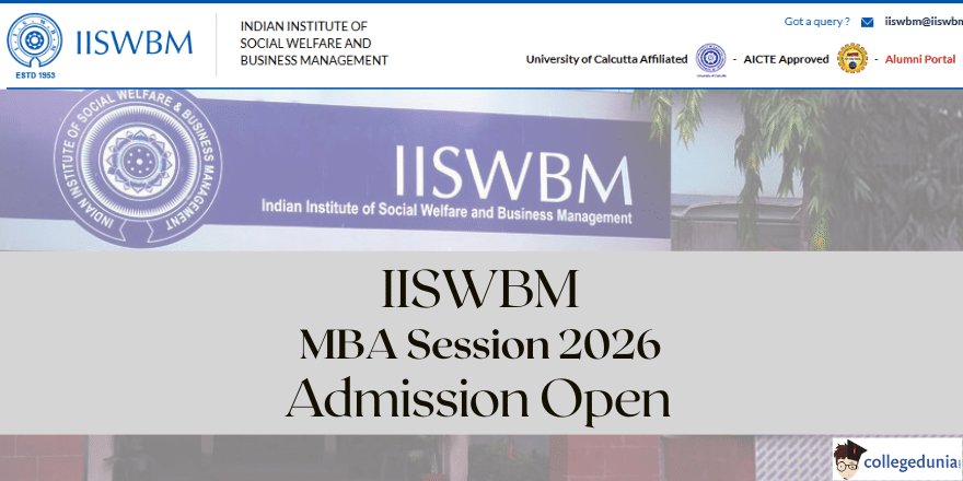 IISWBM MBA Admission 2026&ndash;28 Open