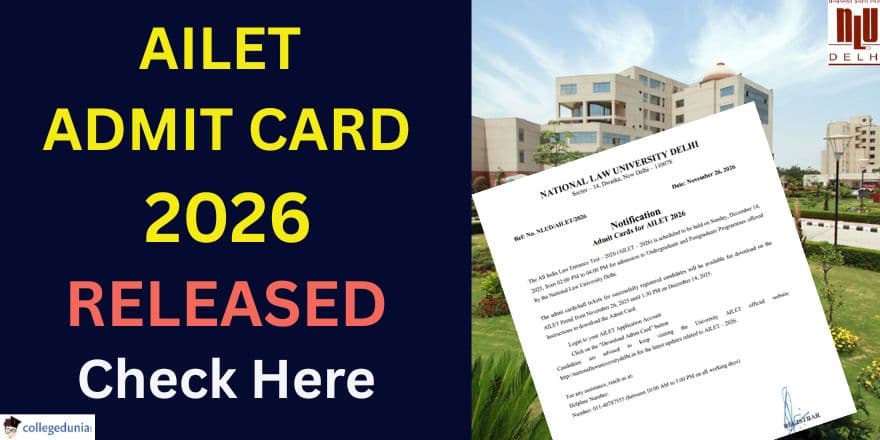 AILET ADMIT CARD 2026 OUT