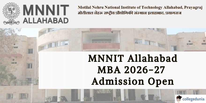 MNNIT Allahabad MBA Admission 2026 Open