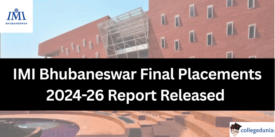 IMI Bhubaneswar Final Placements 2024 26 Report Released