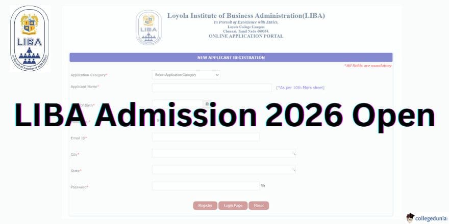 LIBA Admission 2026 Open