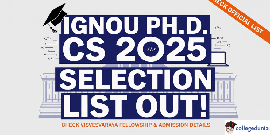 IGNOU PhD Computer Science Admission 2025 July Session List Released 