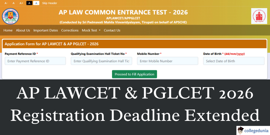 AP LAWCET & PGLCET 2026 Registration Extended