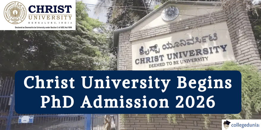 Christ University PhD Admission @christuniversity.in