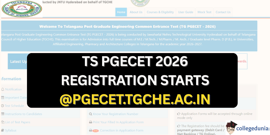 TS PGECET 2026 registration