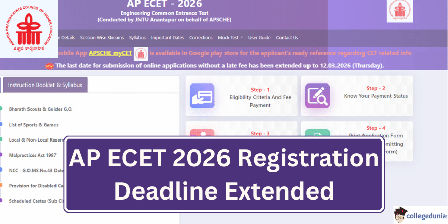 AP ECET 2026 Registration Deadline Extended